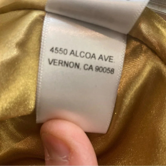 ASTR THE LABEL Sz XL Double Breasted Vintage Gold Lined Blazer Jacket w/ Pockets - Picture 11 of 11